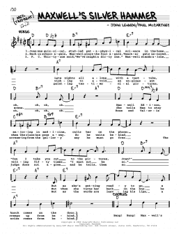 page one of Maxwell's Silver Hammer [Jazz version] (Real Book – Melody, Lyrics & Chords)