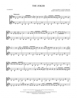 page one of The Joker (Clarinet Duet)