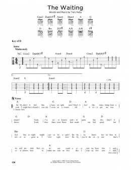page one of The Waiting (Guitar Lead Sheet)