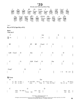 page one of '39 (Guitar Lead Sheet)