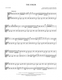page one of The Joker (Alto Sax Duet)