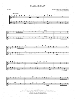 page one of Maggie May (Flute Duet)