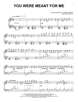 page one of You Were Meant For Me (Piano Solo)