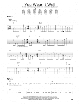 page one of You Wear It Well (Guitar Lead Sheet)
