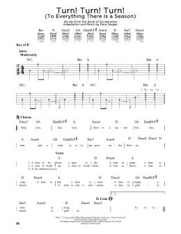 page one of Turn! Turn! Turn! (To Everything There Is A Season) (Guitar Lead Sheet)