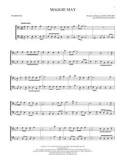 page one of Maggie May (Trombone Duet)