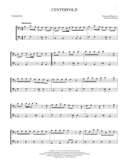 page one of Centerfold (Trombone Duet)