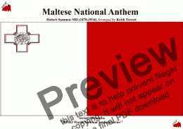 page one of Maltese National Anthem for String Orchestra (MFAO World National Anthem Series)