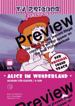 page one of Alice im Wunderland