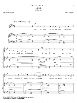 page one of Love (Piano & Vocal)