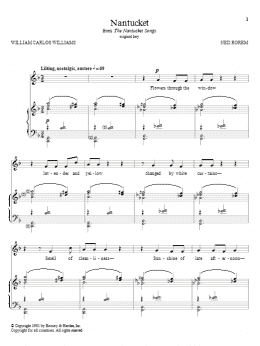 page one of Nantucket (Piano & Vocal)