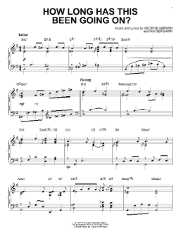 page one of How Long Has This Been Going On? [Jazz version] (arr. Brent Edstrom) (Piano Solo)