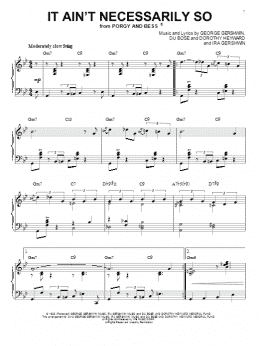 page one of It Ain't Necessarily So [Jazz version] (arr. Brent Edstrom) (Piano Solo)