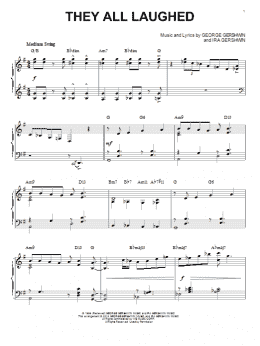 page one of They All Laughed [Jazz version] (arr. Brent Edstrom) (Piano Solo)
