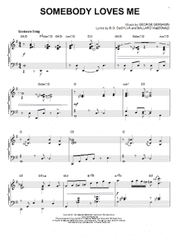 page one of Somebody Loves Me [Jazz version] (arr. Brent Edstrom) (Piano Solo)