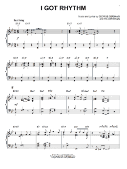 page one of I Got Rhythm [Jazz version] (arr. Brent Edstrom) (Piano Solo)