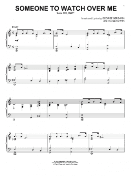 page one of Someone To Watch Over Me (Piano Solo)