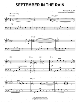 page one of September In The Rain [Jazz version] (arr. Brent Edstrom) (Piano Solo)