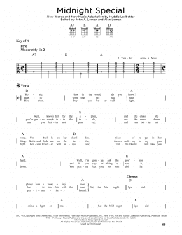 page one of Midnight Special (Guitar Lead Sheet)