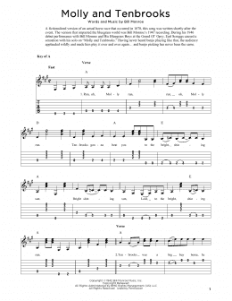 page one of Molly And Tenbrooks (arr. Fred Sokolow) (Solo Guitar Tab)