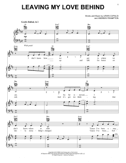 page one of Leaving My Love Behind (Piano, Vocal & Guitar Chords (Right-Hand Melody))