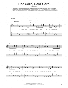 page one of Hot Corn, Cold Corn (arr. Fred Sokolow) (Solo Guitar)
