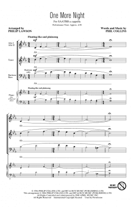 page one of One More Night (arr. Philip Lawson) (SATB Choir)
