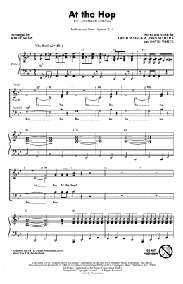 page one of At The Hop (arr. Kirby Shaw) (3-Part Mixed Choir)