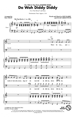 page one of Do Wah Diddy Diddy (arr. Mac Huff) (3-Part Mixed Choir)