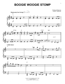 page one of Boogie Woogie Stomp (Very Easy Piano)