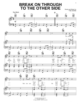 page one of Break On Through To The Other Side (Piano, Vocal & Guitar Chords (Right-Hand Melody))