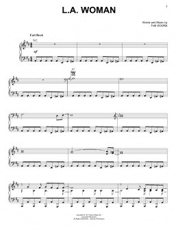 page one of L.A. Woman (Piano, Vocal & Guitar Chords (Right-Hand Melody))