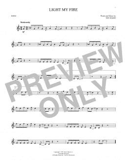 page one of Light My Fire (French Horn Solo)