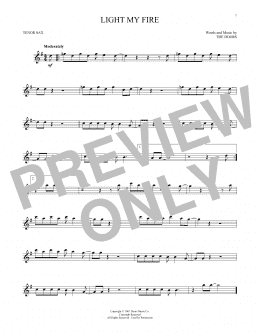page one of Light My Fire (Tenor Sax Solo)