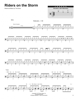 page one of Riders On The Storm (Drums Transcription)