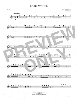 page one of Light My Fire (Flute Solo)