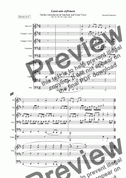 page one of All creatures of our God and King- Download Sheet Music - Festal Arrangement in D