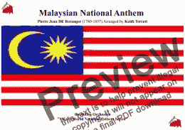 page one of Malaysian National Anthem for String Orchestra (MFAO World National Anthem Series)
