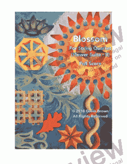 page one of Blossom for String Quartet