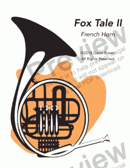 page one of Fox Tale II for Horn in F