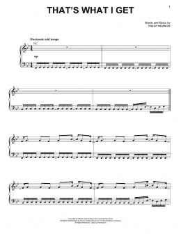 page one of That's What I Get (Piano, Vocal & Guitar Chords (Right-Hand Melody))