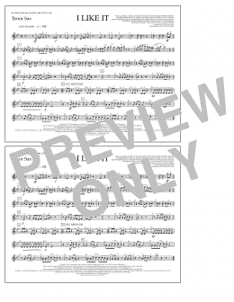 page one of I Like It (arr. Tom Wallace) - Tenor Sax (Marching Band)