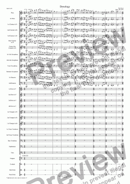 page one of Doxology (Concert or Wind Band)