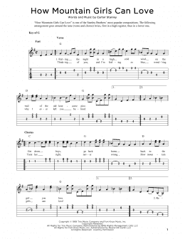 page one of How Mountain Girls Can Love (arr. Fred Sokolow) (Solo Guitar)
