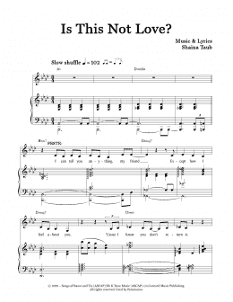 page one of Is This Not Love? (from Twelfth Night) (Piano & Vocal)