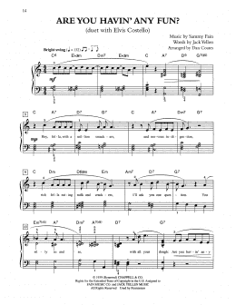 page one of Are You Havin' Any Fun? (arr. Dan Coates) (Easy Piano)