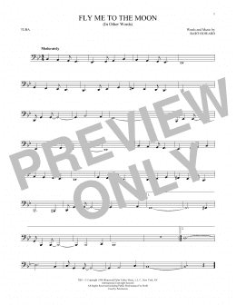 page one of Fly Me To The Moon (In Other Words) (Tuba Solo)