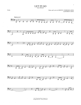 page one of Let It Go (from Frozen) (Tuba Solo)