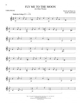 page one of Fly Me To The Moon (In Other Words) (Vibraphone Solo)