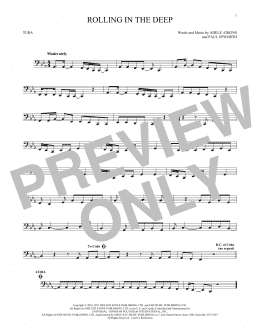 page one of Rolling In The Deep (Tuba Solo)